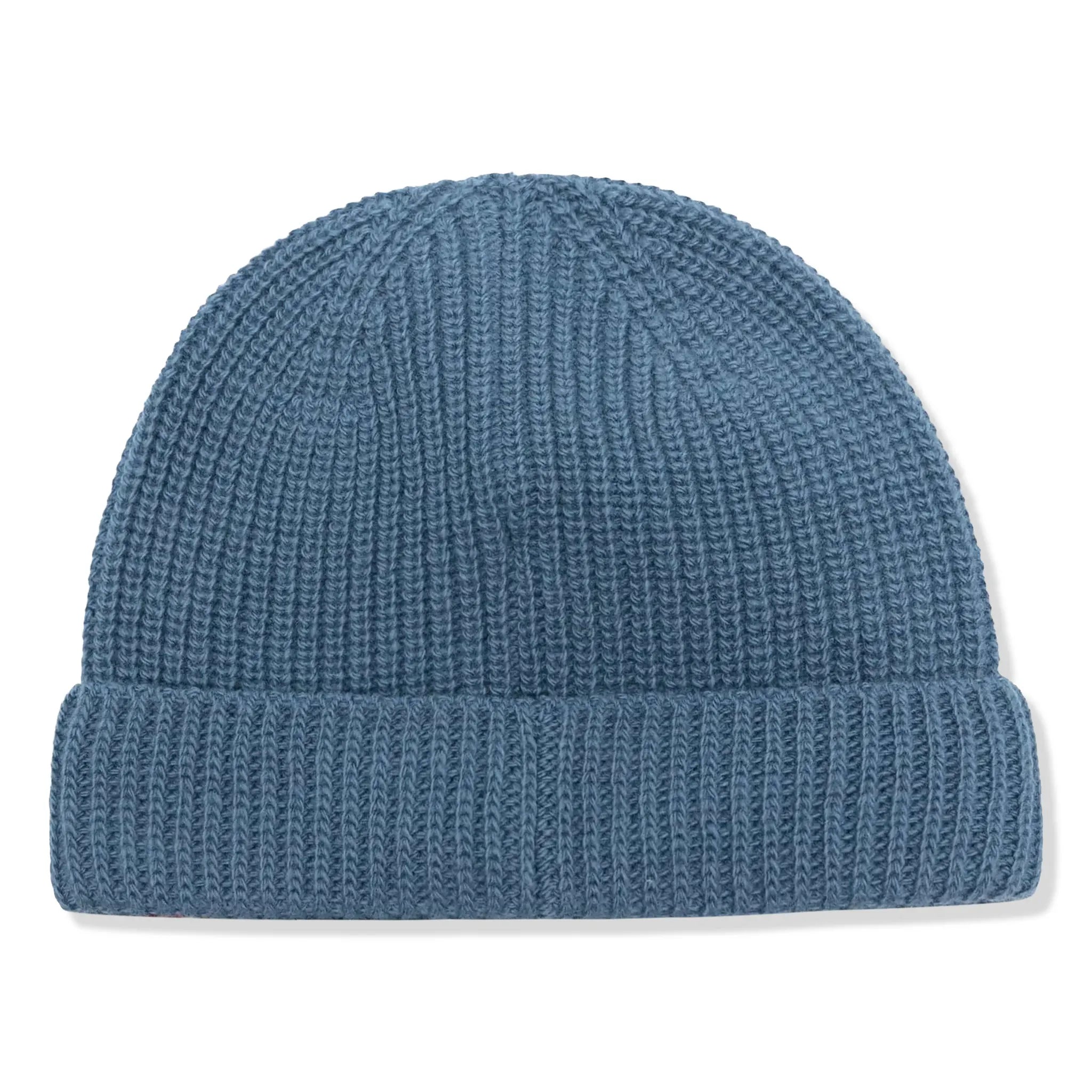 Back View of Moncler Enfant Baby Boys Wool Knit Blue Beanie MONA5154108157